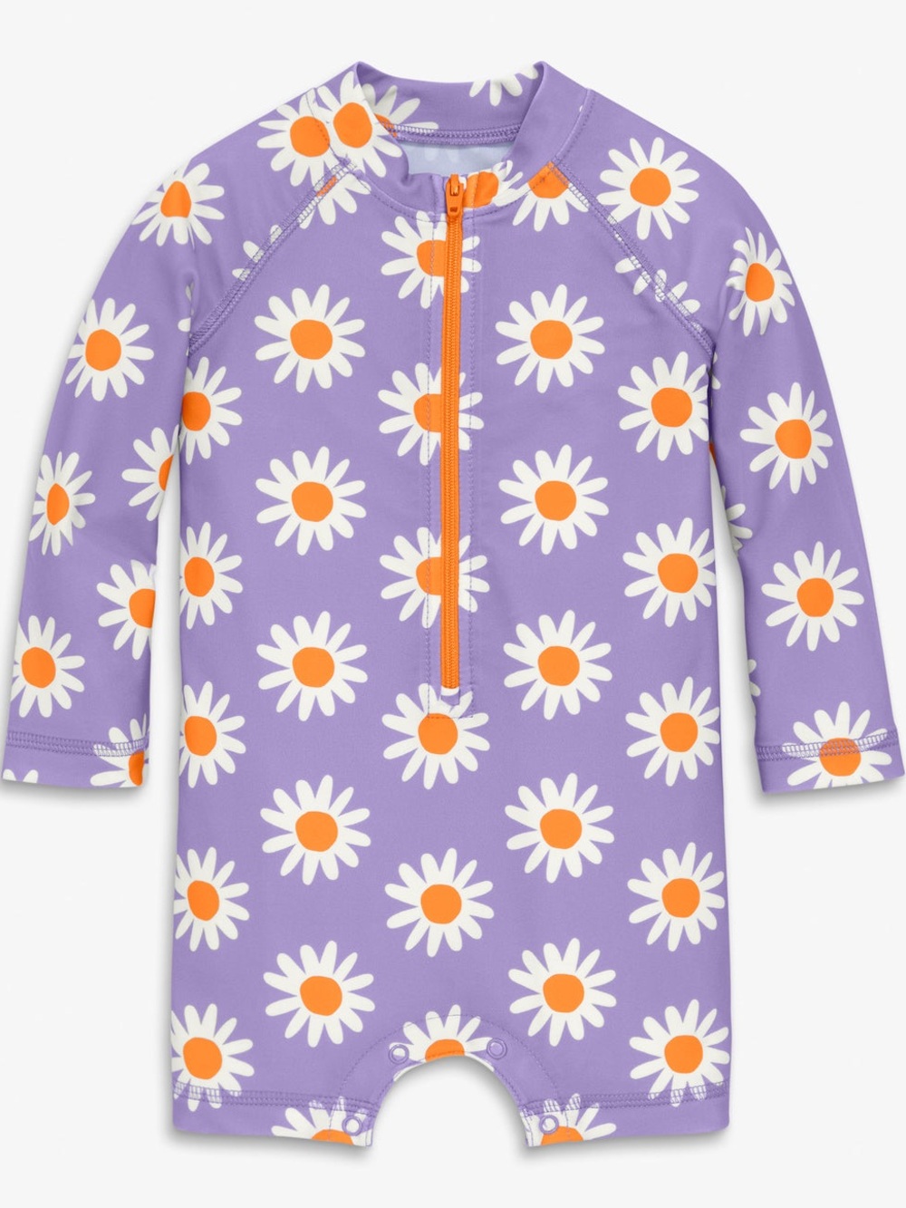 Primary Purple Daisy Swim Rashguard